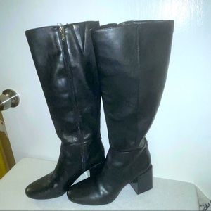 Circus black knee-high boots-Size 8